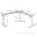 Soporte de mesa de esquina ergonómica con marco de elevación vertical